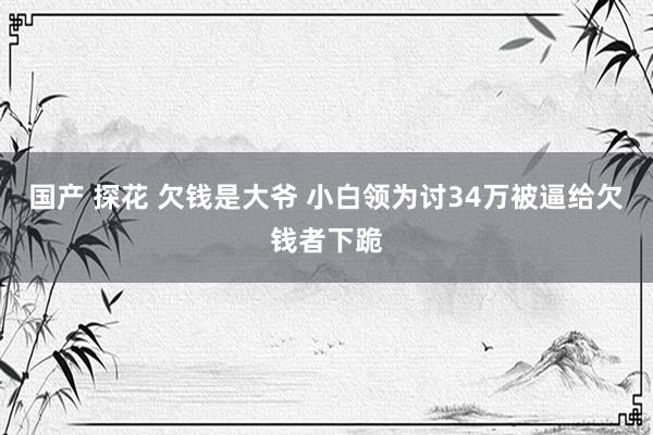 国产 探花 欠钱是大爷 小白领为讨34万被逼给欠钱者下跪